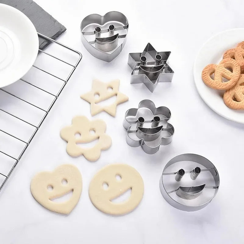 Juego de cortadores de galletas de acero inoxidable para cocina, molde para galletas para pasteles