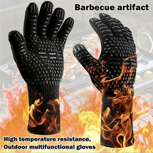 Guantes resistentes a altas temperaturas, horno 500 800 grados Ignífugos Barbacoa Aislamiento Térmico