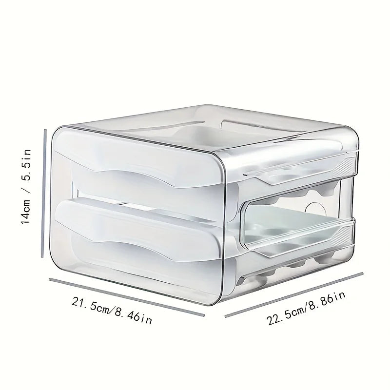 Caja de almacenamiento para huevos, se puede apilar, 1 unidad